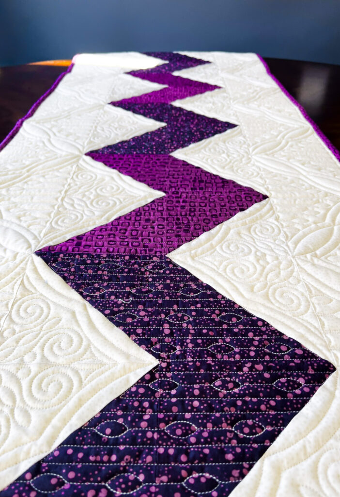 Quilting Fusion purple runner